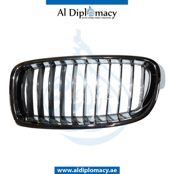 Left SHOW Grille, CHROME BLACK for BMW 3 Series F30 (2015-2019) models, Part Number T-51137263481