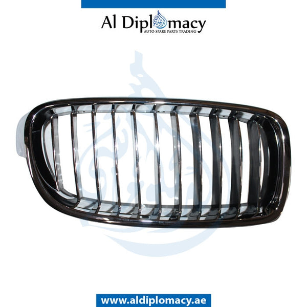 Right SHOW Grille, CHROME BLACK for BMW 3 Series F30 (2015-2019) models, Part Number T-51137263482