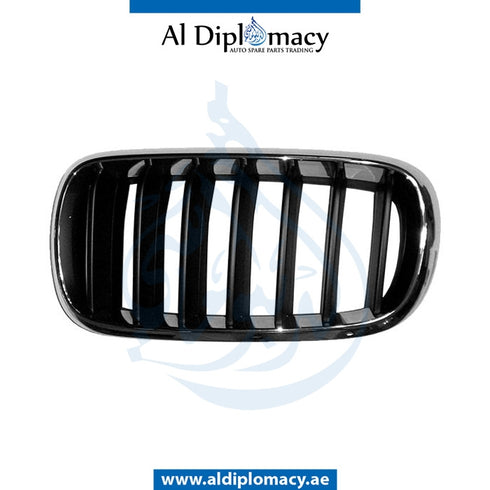 Left SHOW Grille, CHROME & Black, WITHOUT NIGHT VISION for BMW X5 Series F15 (2013-2018) models