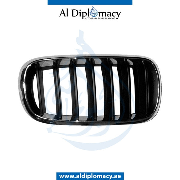 Right SHOW Grille, CHROME & Black, WITHOUT NIGHT VISION for BMW X5 Series F15 (2013-2018) models, Part Number T-51137294486