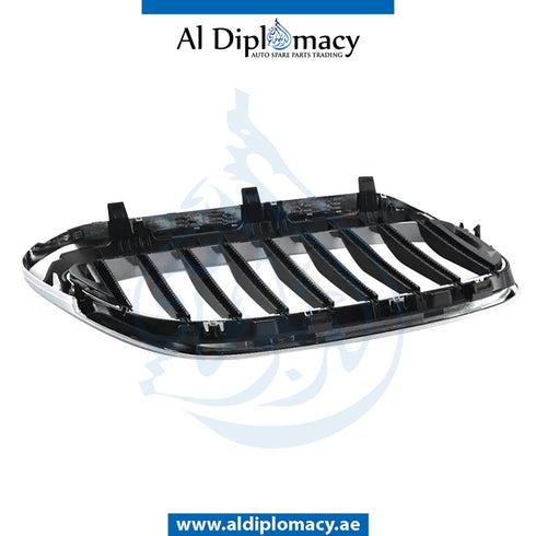 Left SHOW Grille, CHROME BLACK for BMW 5 Series G30 (2016-2020) models