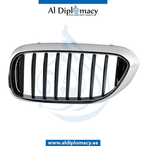 Left SHOW Grille, CHROME BLACK for BMW 5 Series G30 (2016-2020) models, Part Number T-51137390863