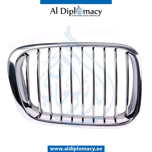 Right SHOW Grille, CHROME for BMW 3 Series E46 (1998-2005) models, Part Number T-51138208490