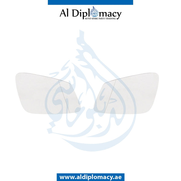 Mirror Glass, SET for BMW 1 Series F20 (2011-2015) models, Part Number T-51167284999+T-51167285000