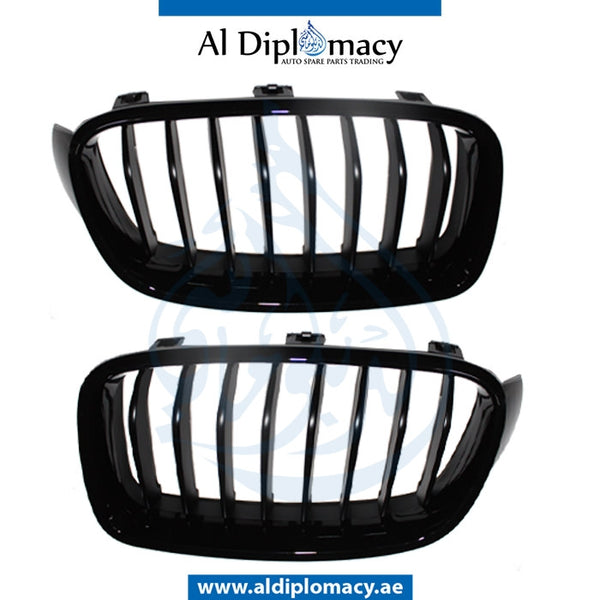 SHOW Grille, Black, SET for BMW 3 Series F30 (2011-2015) models, Part Number T-51712240775+T-51712240778