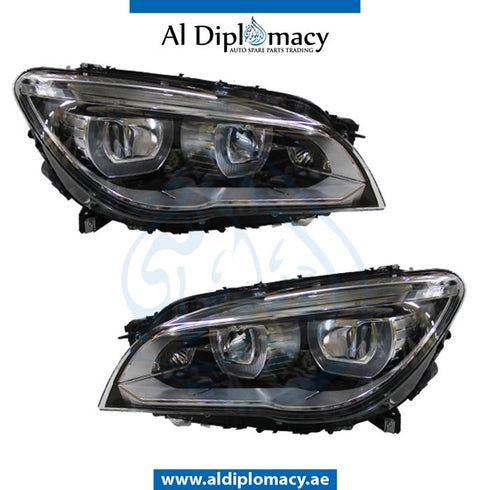 Headlight, UPGRADE FROM LED TO DOUBLE Xenon, FITS 2010-2012, SET for BMW 7 Series F02 (2007-2015) models, Part Number T-63117348496/497-2010 DX UPGRADE SET