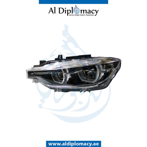 Left Headlight, Led, EMPTY for BMW 3 Series F30 (2015-2019) models, Part Number T-63117419633