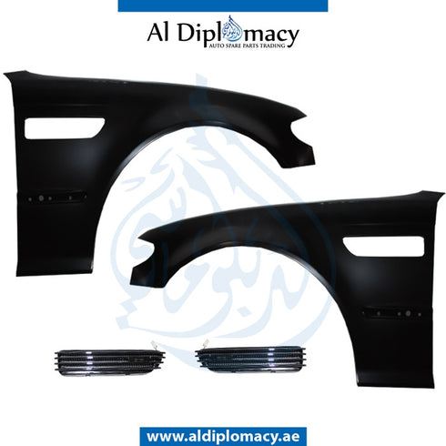 Front Fender, M3 Style, SET for BMW 3 Series E46 (1998-2005) models, Part Number T-E46FENDER(M3) SET