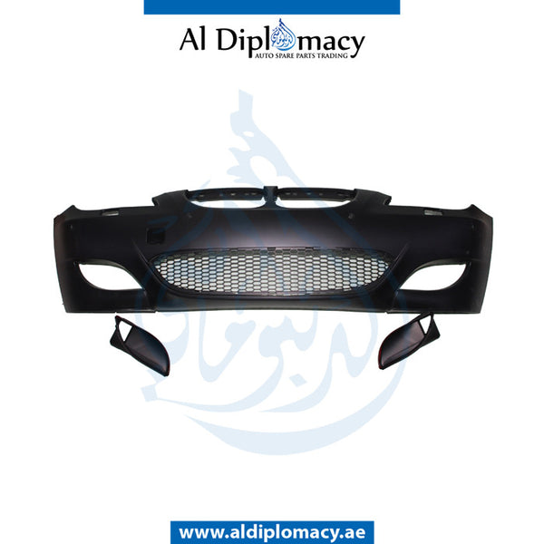 Front Bumper, WITH SENSOR AND WIPER Hole, M5 LOOK for BMW 5 Series E60 (2004-2010) models, Part Number T-E60FB(M5)04+S+W