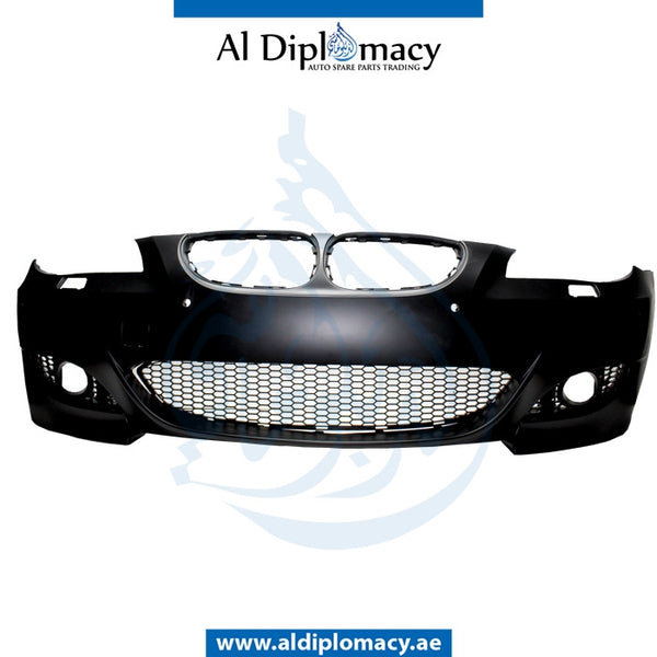 Front Bumper, WITH SENSOR AND WIPER Hole, M5 Look, FOG TYPE for BMW 5 Series E60 (2004-2010) models, Part Number T-E60FB(M5)08+S+W(FOGTYPE)