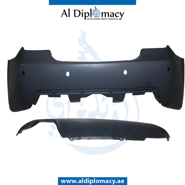 Rear Bumper, WITH SENSOR Hole, SINGLE EXHAUST Type, M-tec for BMW 5 Series E60 (2004-2010) models, Part Number T-E60RB(M-TEC)04-10+S