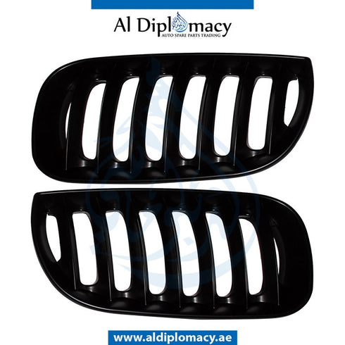 SHOW Grille, Black, SET for BMW X3 Series E83 (2003-2006) models, Part Number T-E83GRILL-BK(SET)