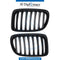 SHOW Grille, FULL BLACK Matt, SET for BMW X1 Series E84 (2012-2015) models, Part Number T-E84GRILL-BK 12-(SET)MATT