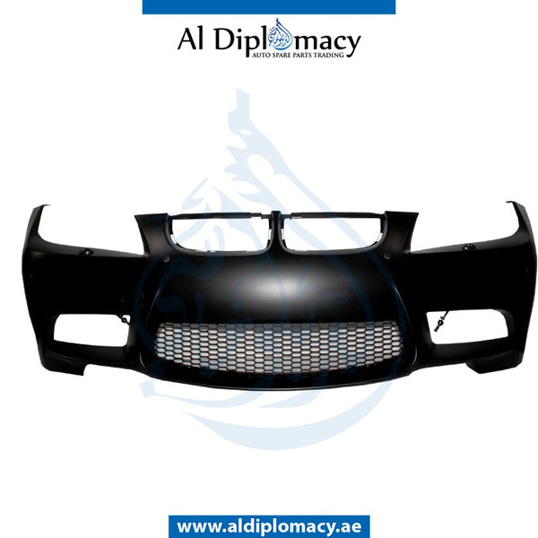 Front Bumper, WITH SENSOR AND WIPER Hole, M3 for BMW 3 Series E90 (2005-2011) models, Part Number T-E90FB-06(M3)+S+W