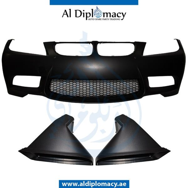 Front Bumper, WITH SENSOR Hole, M3 LOOK for BMW 3 Series E90 (2005-2011) models, Part Number T-E90LCI-FB(M3)+S-W