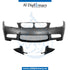 Front Bumper, WITH SENSOR AND WIPER Hole, M3 LOOK for BMW 3 Series E90 (2009-2013) models, Part Number T-E90LCI-FB(M3)+S+W