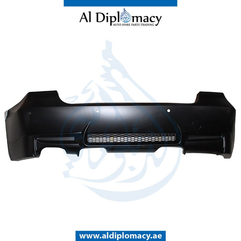 Rear Bumper, WITH SENSOR Hole, SINGLE EXHAUST Type, M3 LOOK for BMW 3 Series E90 (2005-2011) models