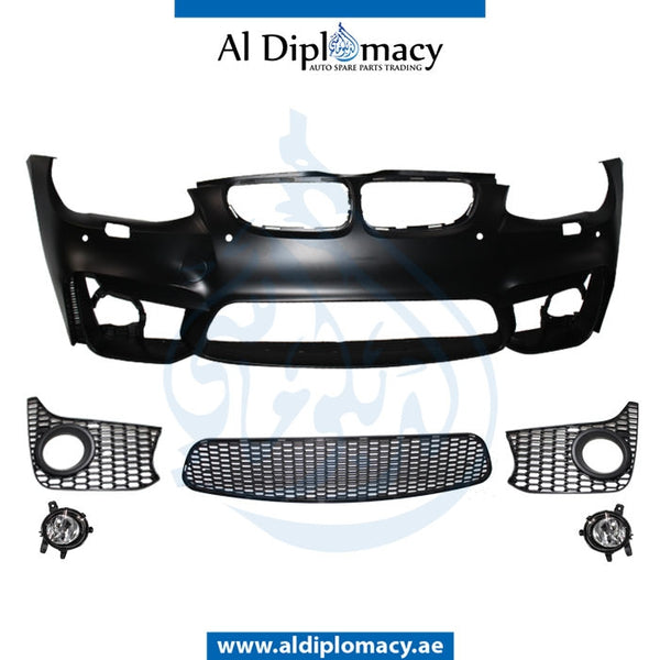 Front Bumper, WITH SENSOR AND WIPER Hole, M4 Look, FOG LAMP TYPE for BMW 3 Series E92 (2010-2013) models, Part Number T-E92FB(M4 LOOK)FOG TYPE+S+W