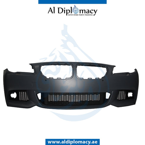 Front Bumper, WITH SENSOR AND WIPER Hole, M-tech FOG TYPE for BMW 5 Series F10 (2010-2016) models, Part Number T-F10FB(M-TECH)+S+W(FOGTYPE)