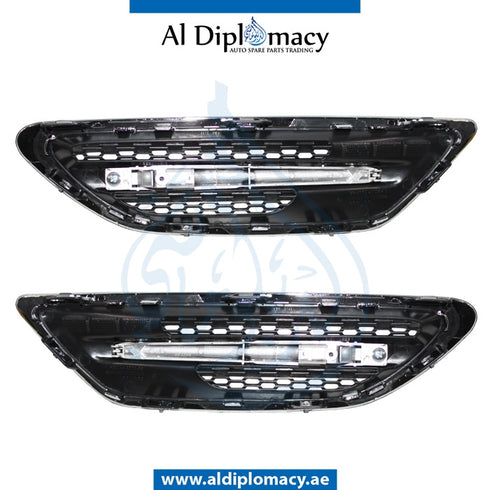 Front Fender, WITH TURN SIGNAL Lamp, M5 Style, SET for BMW 5 Series F10 (2010-2016) models