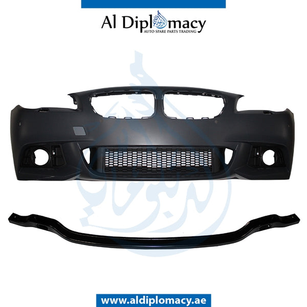 Front Bumper, WITH SENSOR AND WIPER Hole, M-tec, FOG TYPE for BMW 5 Series F10 (2010-2016) models, Part Number T-F10LCI FB(M-TEC)+S+W(FOG TYPE)