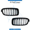 SHOW Grille, M3 Look, FULL Black, SET for BMW 3 Series F30 (2011-2015) models, Part Number T-F30GRILLE-BK-(M3)(SET)