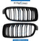 SHOW Grille, FULL BLACK Matt, M3 LOOK for BMW 3 Series F30 (2011-2015) models, Part Number T-F30GRILLE-BK MATE-(M3)(SET)