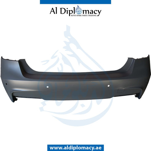 Rear Bumper, WITH SENSOR Hole, DOUBLE EXHAUST Type, M PERFORMANCE for BMW 3 Series F30 (2011-2015) models