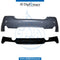 Rear Bumber, WITH SENSOR Hole, M-tec, TWO SINGLE EXHAUST TYPE for BMW 4 Series F32 (2013-2017) models, Part Number T-F32/F33/F36RB(M-TEC)+S-TWO SINGLE EXHAUST