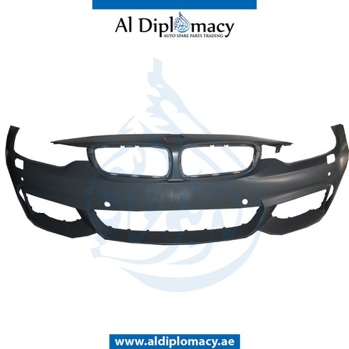 Front Bumper, WITH SENSOR AND WIPER Hole, M-tec LOOK for BMW 4 Series F32 (2013-2017) models