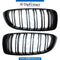 SHOW Grille, M4 Look, FULL Black, SET for BMW 4 Series F32 (2013-2017) models, Part Number T-F32/F33/F36GRILLE-BK-(M4)(SET)