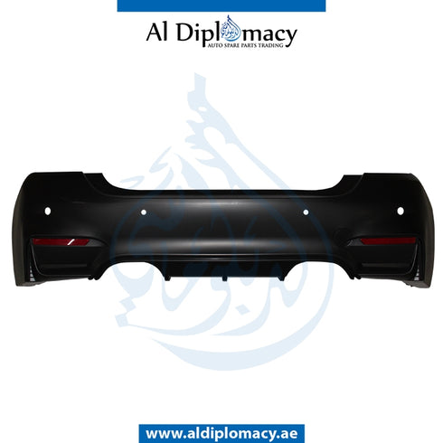 Rear Bumper, WITH SENSOR Hole, DOUBLE EXHAUST Type, M4 for BMW 4 Series F32 (2013-2017) models, Part Number T-F32/F33/F36RB(M4)+S-DOUBLE EXHAUST