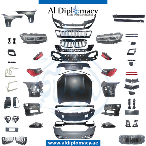 Front Rear G12 LCI M BODYKIT FIT 2016-up Complet. Hood, Fenders, Headlight, Stoplight, Bumper, Bumper, SIDE Skirt, AND EXHAUST for BMW 7 Series G12 (2019-2022) models, Part Number T-G12 LCI BODYKIT-2016 UP-CO