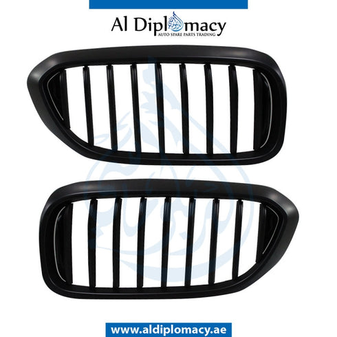 SHOW Grille, M PERFORMANCE Look, Black, SET for BMW 5 Series G30 (2016-2020) models, Part Number T-G30 GRILL-BK-(M PERFORMANCE LOOK) (SET)