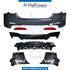 Rear Bumper, WITH SENSOR Hole, M5 Style, COMPLETE for BMW 5 Series G30 (2016-2020) models, Part Number T-G30RB+S(M5 STYLE)-CO
