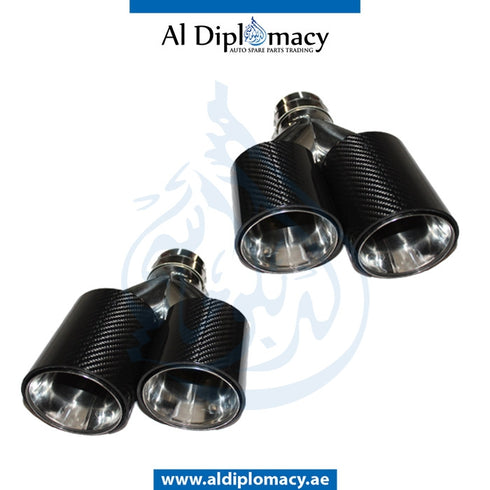 EXHAUST TAILPIPE Tip, Carbon, SET for BMW models, Part Number T-M5/M3 EXHAUST-CARBON (SET)