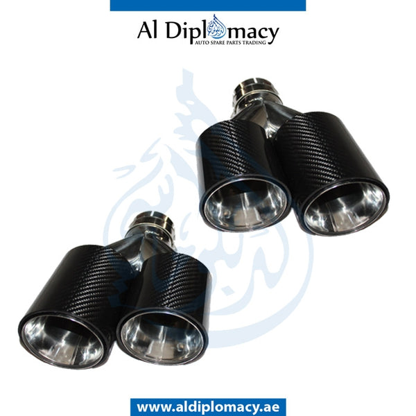 EXHAUST TAILPIPE Tip, Carbon, SET for BMW models, Part Number T-M5/M3 EXHAUST-CARBON (SET)