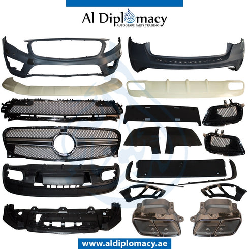 W156 GLA 45 BODY KIT COMPLETE for Mercedes-Benz CLA Class X156 (2014-2020) models, Part Number T-W156 GLA45 BODY KIT COMPLETE