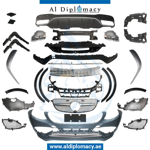 Front Rear W166 GLE 63 BODYKIT COMPLETE Bumper, Bumper, EXHAUST for Mercedes-Benz GLE Class W166 (2011-2019) models, Part Number T-W166-GLE BODYKIT-CO WITH RB
