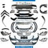 Front Rear W166 GLE 63 BODYKIT COMPLETE Bumper, Bumper, EXHAUST for Mercedes-Benz GLE Class W166 (2011-2019) models, Part Number T-W166-GLE BODYKIT-CO WITH RB