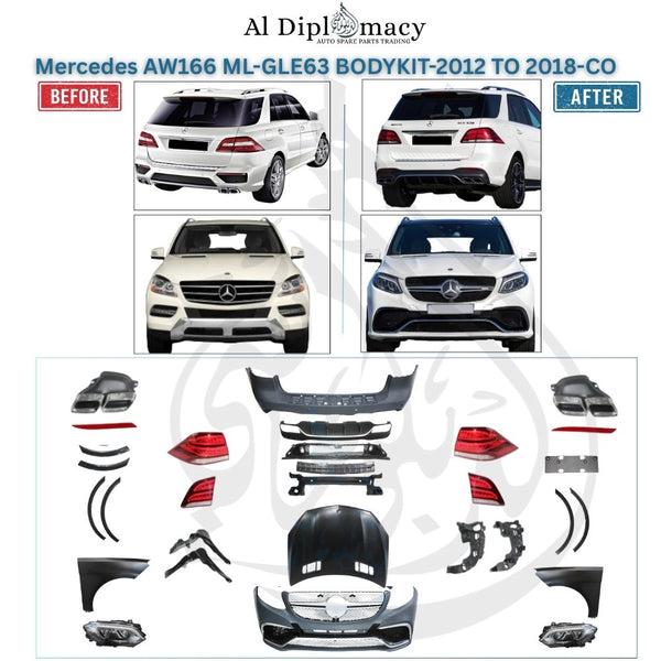 MERCEDES-BENZ M CLASS W166 GLE63 FOR ML BODYKIT COMPLETE - CHINA