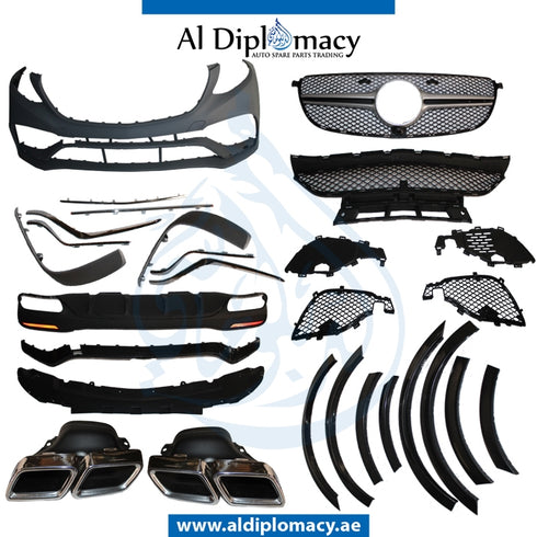 W166 GLE 63 BODY KIT COMPLETE 2015 for Mercedes-Benz GLE Class W166 (2011-2019) models, Part Number T-W166-GLE63 BODYKIT-2015-CO