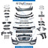 Front Rear W222 MAYBACH BODYKIT 2018 Complete. Bumper, Bumper, Grille, AND EXHAUST for Mercedes-Benz S Class W222 (2014-2020) models, Part Number T-W222-MAYBACH BODYKIT-2018-CO