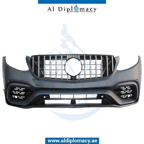 Front Rear X253 GLC 63 AMG GLC CLASS X253 2018 LOOK FIT 2015-2018. Bumper, Diffuser, AND EXHAUST for Mercedes-Benz GLC Class W253 (2015-2022) models