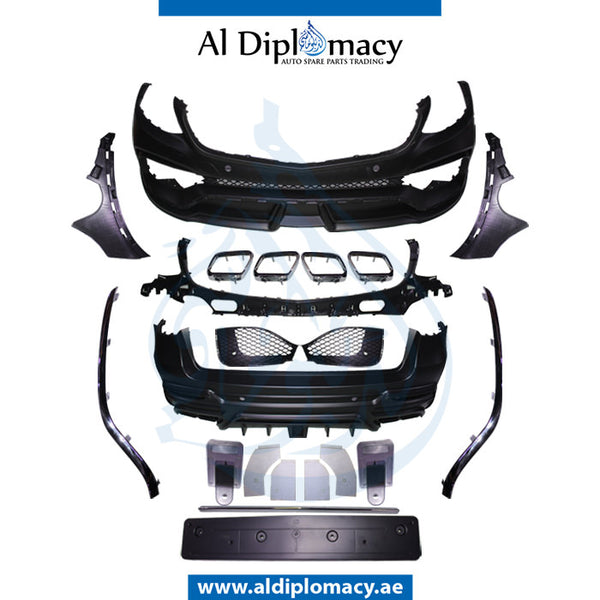 Front Rear W253 GLC 63 STYLE BODYKIT 2015 Complete. Bumper, AND BUMPER for Mercedes-Benz GLC Class W253 (2015-2022) models, Part Number T-W253-GLC 63 STYLE BODYKIT-2015-CO