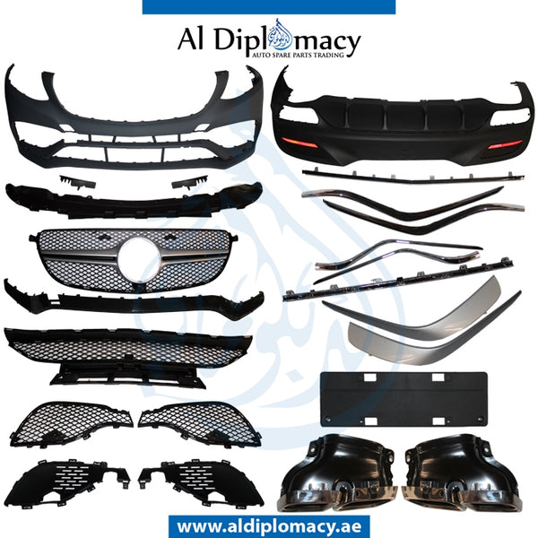 W292 GLE 63 COUPE BODY KIT 2015 COMPLETE for Mercedes-Benz GLE Class C292 (2015-2020) models, Part Number T-W292-GLE63 COUPE BODYKIT-2015-CO