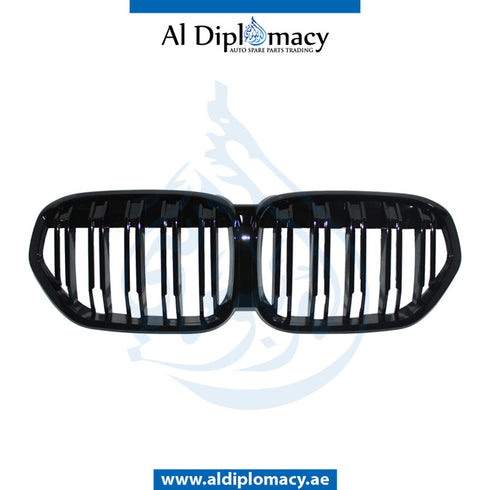 SHOW Grille, M Look, Black, SET for BMW X1 Series F48 (2015-2019) models, Part Number T-X1/F48 GRILLE M LOOK BLACK