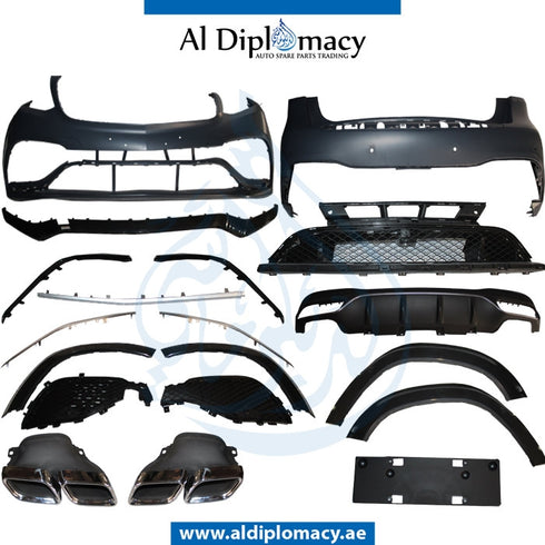 GLS 63 BODY KIT 2016 COMPLETE for Mercedes-Benz GL Class X166 (2013-2019) models, Part Number T-X166-GLS63 BODYKIT-2016-CO