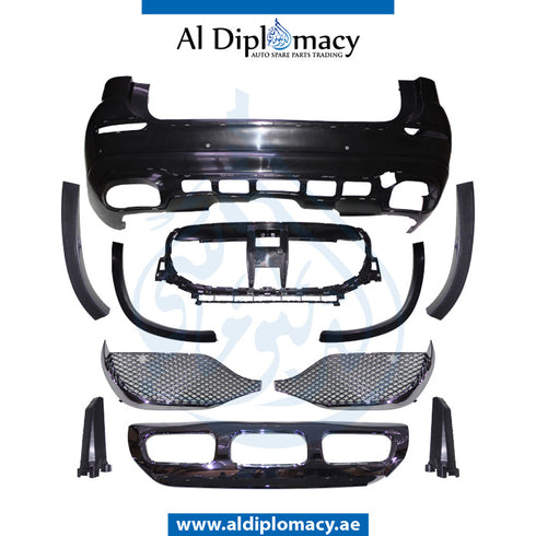 Front Rear X167 GLS 680 MAYBACH BODYKIT 2020 Complete. Bumper, Bumper, Grille, AND FENDER FLARE for Mercedes-Benz GLS Class X167 (2019) models