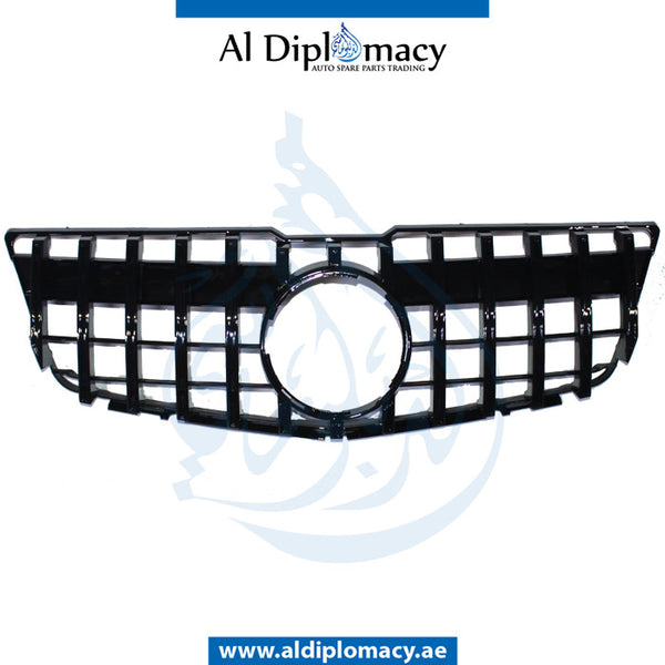 SHOW Grille, GTR Style, BLACK for Mercedes-Benz GLK Class X204 (2010-2015) models, Part Number T-X204GRILL GLK 2009-2012 (GTR STYLE)-BK